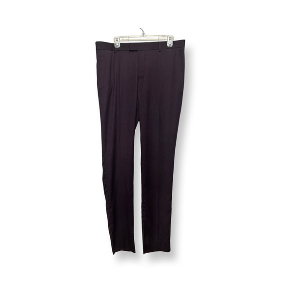 Soul Of London Men's Skinny Pants Brown Pockets Belt Loops Raw Hem 35 New - Picture 1 of 10